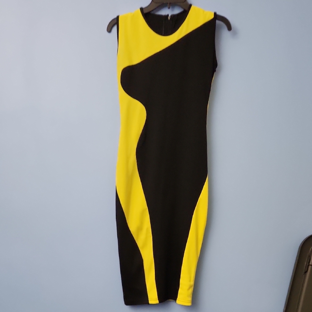Unbranded Bodycon Geometric/Abstract Pattern Dress - Picture 3 of 5